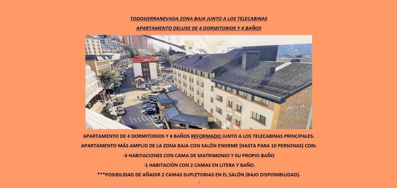 Todosierranevada Zona Baja - Apartamentos De 4 Dormitorios - Junto A Los Telecabinas Sierra Nevada Eksteriør billede